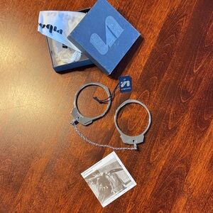 Modern Silver Handcuff Bracelet Set by Unbound